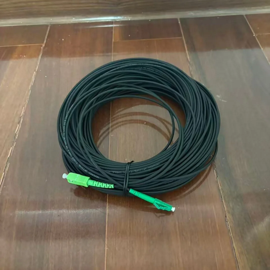 1C Armored Fiber optic Patch cord 30-120m TPU SCAPC LCAPC 100M waterproof LC FC 1 core jumper Outdoor SM SX 3mm singlemode
