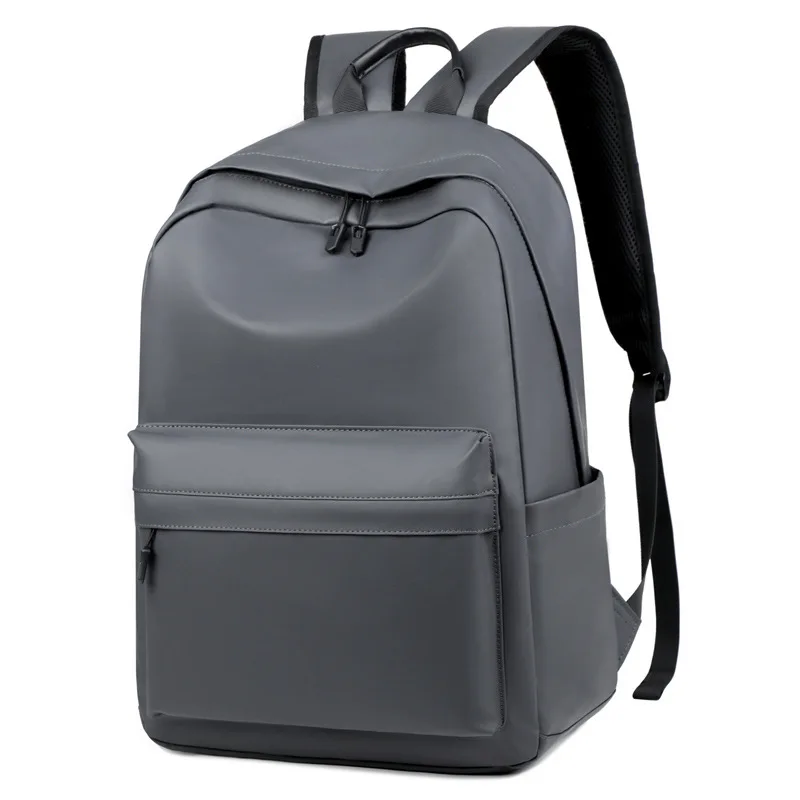 

Trend casual multi-functional backpack large capacity student schoolbag simple fashion outdoor travel comPU leatherter backpack