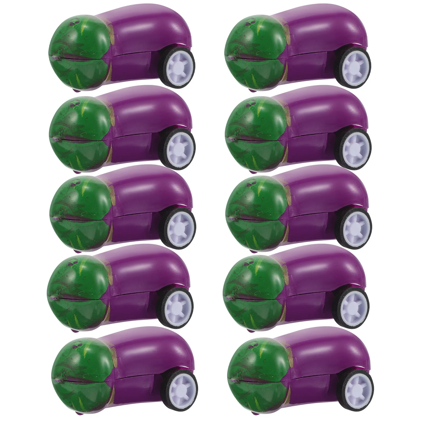 15 stuks auberginevorm traagheidsaandrijving auto fijn vakmanschap draagbaar kinderspeelgoed reizen entertainment kleine kinderen cadeau idee