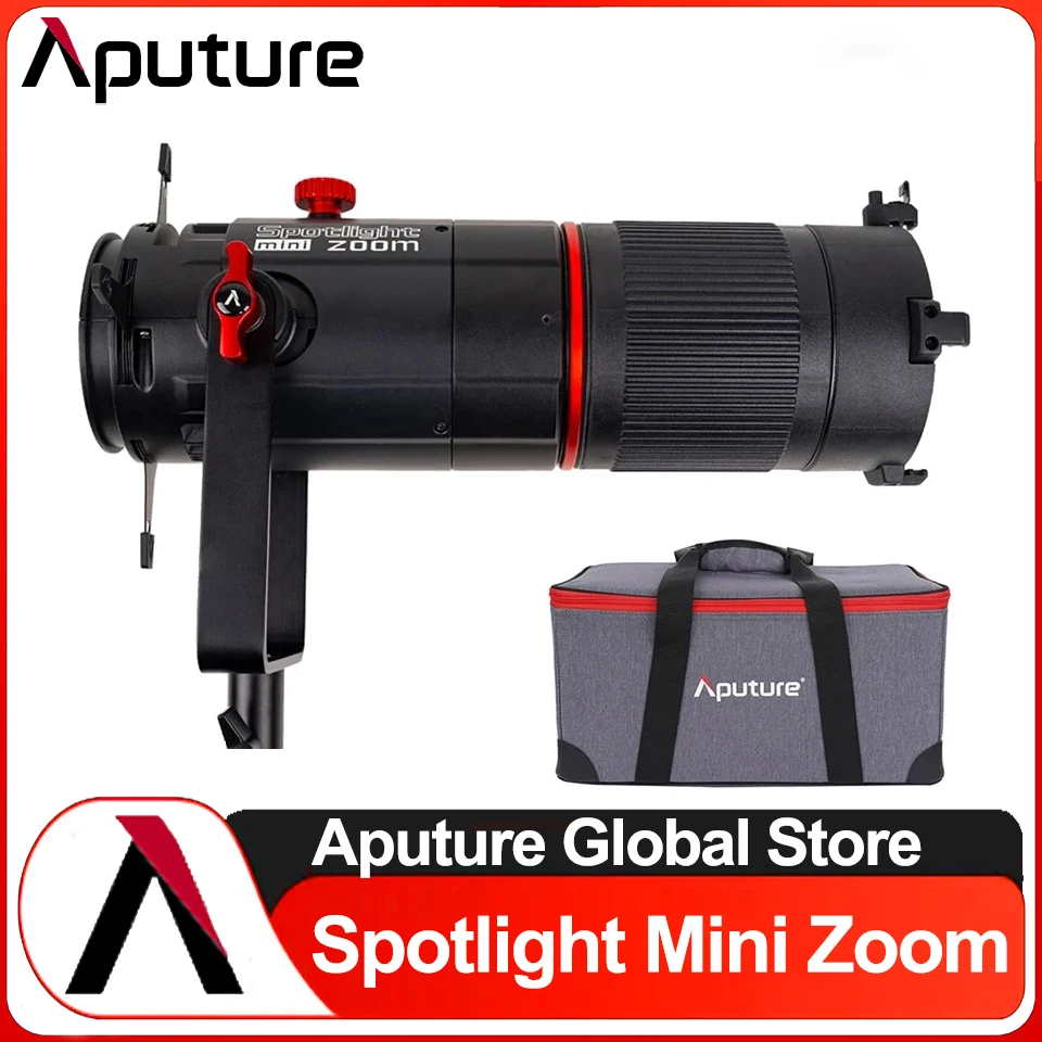 Aputure мини-прожектор с зумом, точный проекционный объектив, 2X зум для LS 60D 60X, модификатор освещения 15 °-30 °, регулируемый фокус 15 Gobos