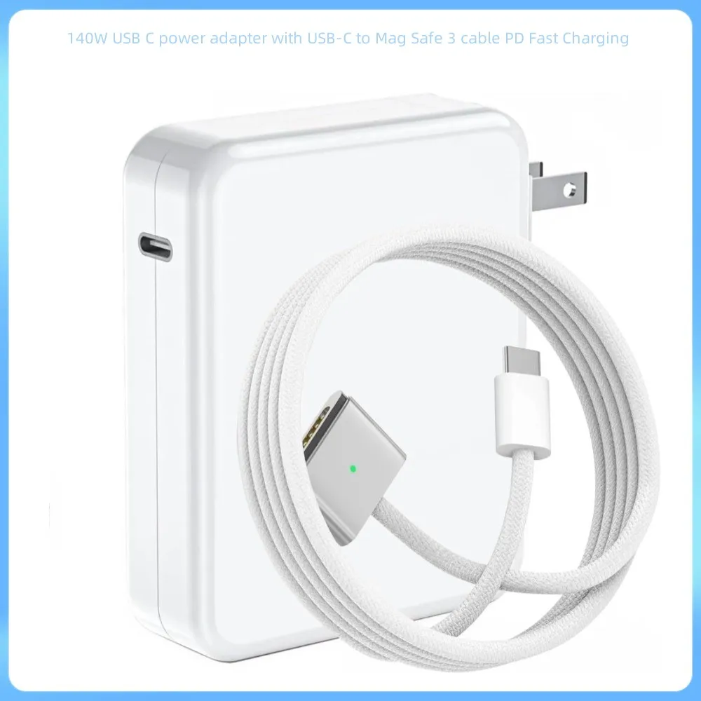 

140W USB C Charger power adapter with USB-C to Magnetic 3 cable PD Fast Charging