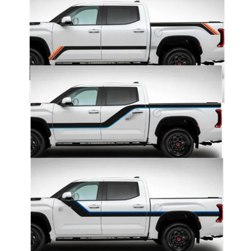 

Car Stickers Retro Vintage Doors Bed Stripe kit Fits Vinyl Decals For Toyota Tundra