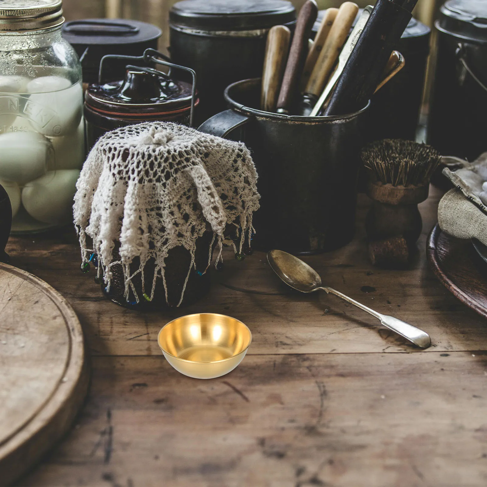 

6Pcs Stainless Steel Dipping Bowls Round Small Appetizer Plates for Sushi Soy Dishes Elegant Design Versatile Usage