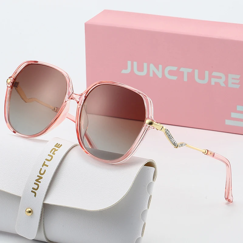 

JUNCTURE Polarized Women Sunglasses New Fashion Round Sun Glasses Lady Glasses Gradient Party Holiday Gifts Sunglasses for Women