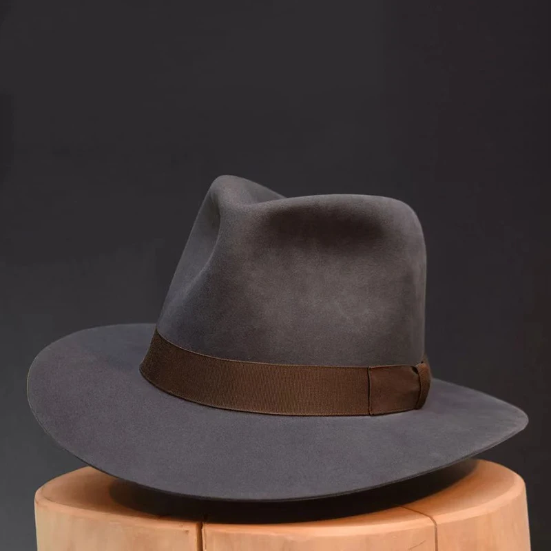 Wool Fedora Hat Vintage Soft Felt Hats Men Trilby Hats Popular