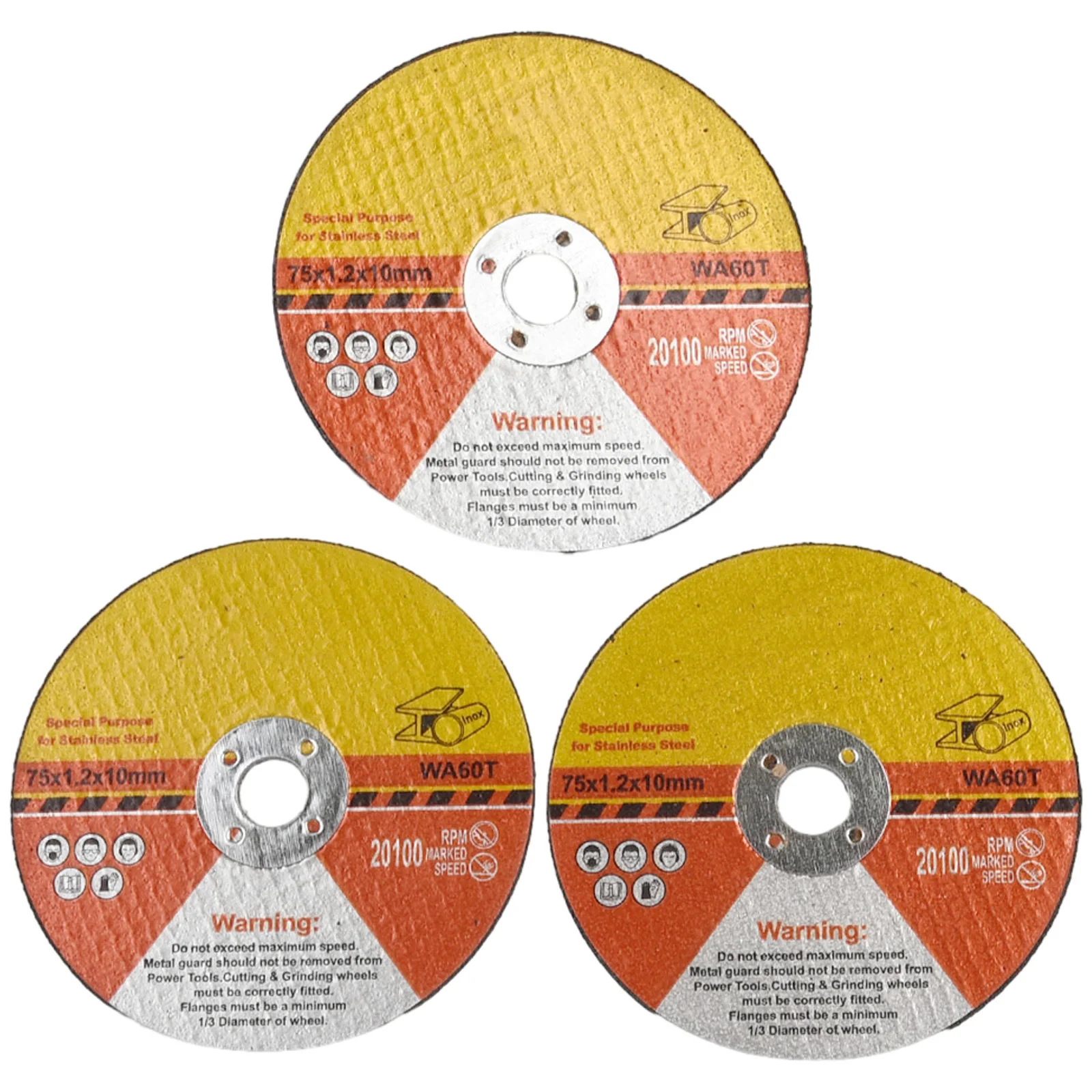 Grinder Tool Cutting Discs Wear-resistant 3pcs 75mm Circular Resin Cutting Disc For Angle Grinder New Practical