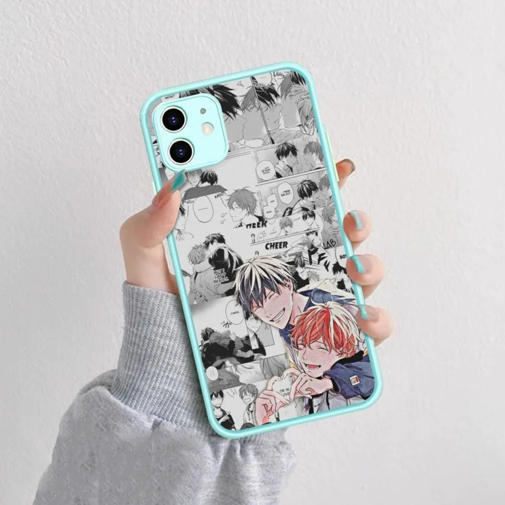 Data custodia per telefono Anime Yaoi per iPhone 14 11 12 13 Mini Pro Max 8 7 Plus X XR XS MAX Cover opaca traslucida