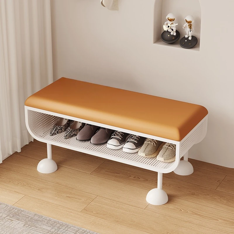 

The entrance shoe changing stool can be sat at the door of the home, and the cream wind shoe stool at the entrance