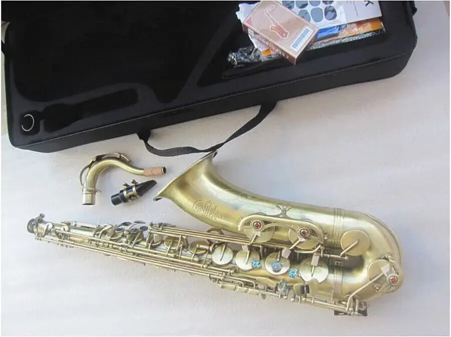 

Tenor Sax Classic Model Tenor Sax Bb Antique Copper Simulation Sax With Case