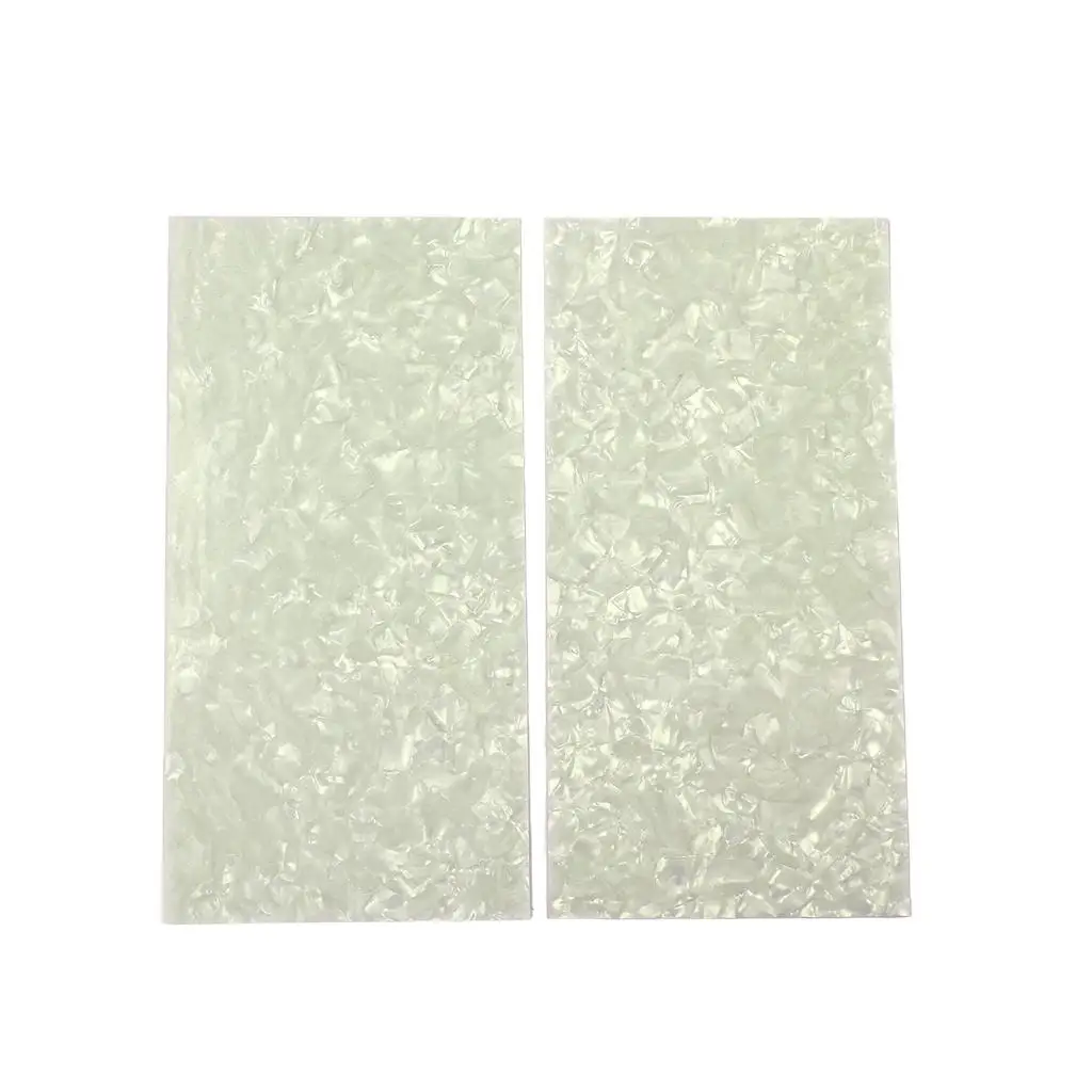 2pcs Celluloid Purfling Sheet Head Veneer Shell White Guitar DIY Accessory