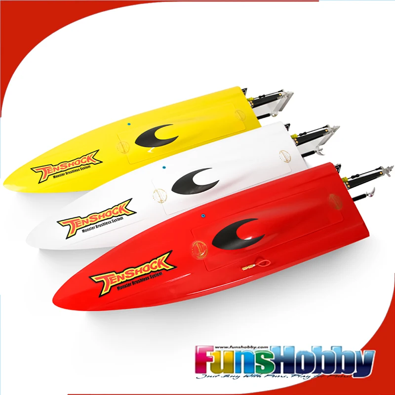 Tenshock SCORD Ⅵ  Mono-1 Carbon Fiber ARTR RC Boat W/Motor ESC Propeller High Speed Remote Radio Control Electric For Kids Adult