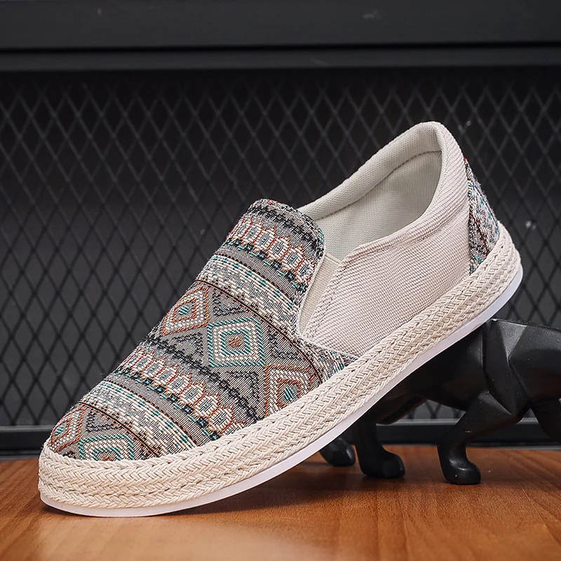 

Men's shoes, fisherman's shoes, canvas shoes, thick-soled hooded sneakers, casual and versatile, old Beijing cloth shoes