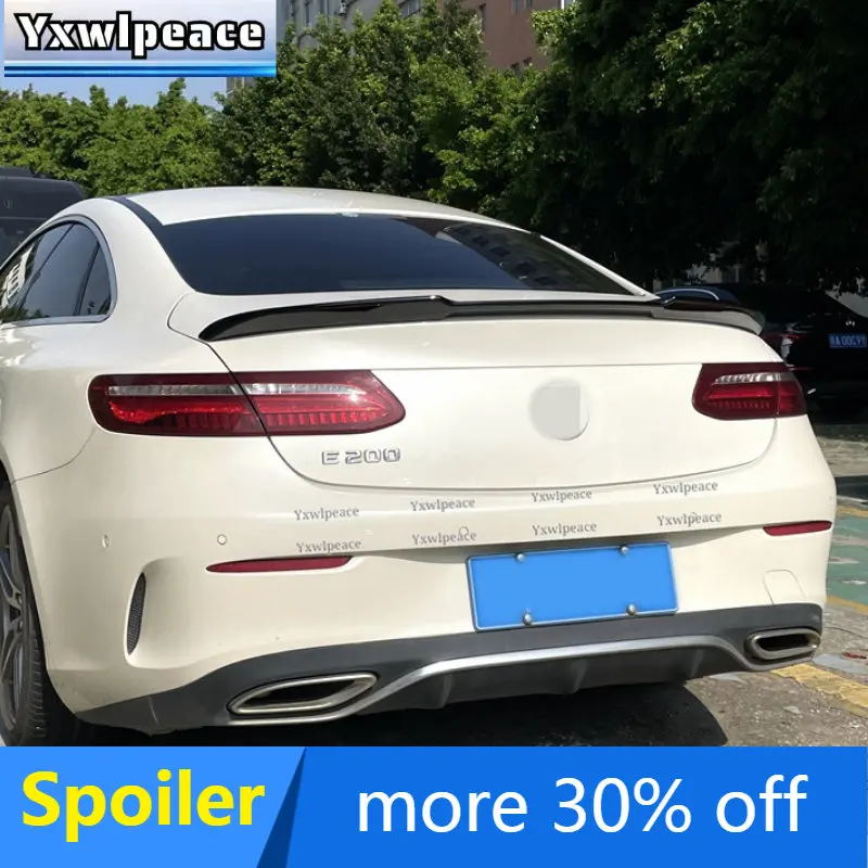 

For Mercedes-Benz W213 E-Coupe 2-Doors W238 E200 300 E53 2017-2021 Spoiler ABS Plastic Rear Trunk Lip Spoiler Wing