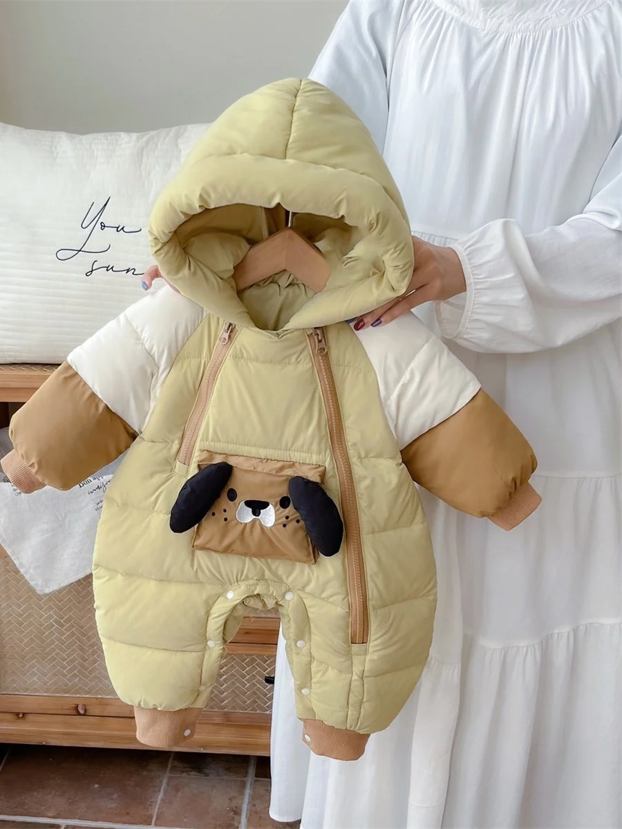 

Thiened Хлопковая детская одежда, зимняя одежда для мальчиков Rer, очаровательная модная милая шляпа, дизайн, застежка-молния, мультяшный узор