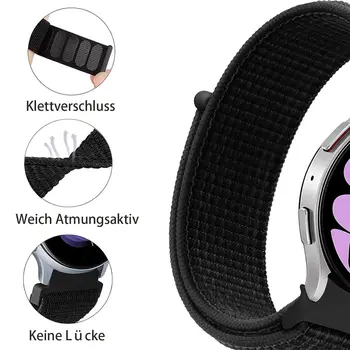 Řemínek pro Samsung Galaxy Watch 7/6/4/classic/5 Pro 44mm 40mm zápěstí bez mezer nylonový sportovní poutko correa náramek Galaxy Watch 7 12 nejlepší prodej Displej Samsung S4 Mini - №4