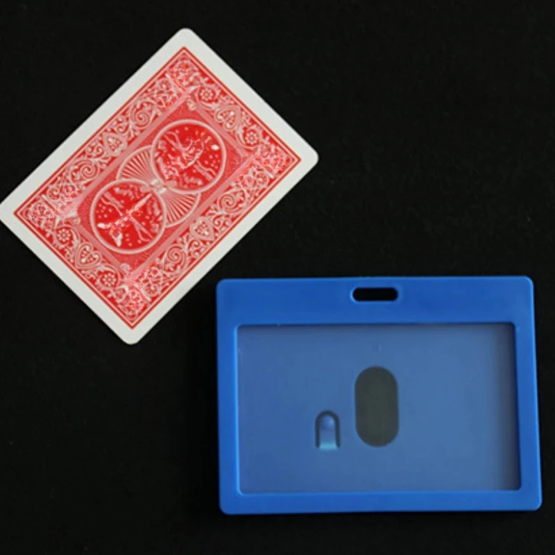 Startling Card Holder Card Magic Tricks Poker Appearing From Empty Frame Close up Magic Props Gimmick Illusions Beginner Fun