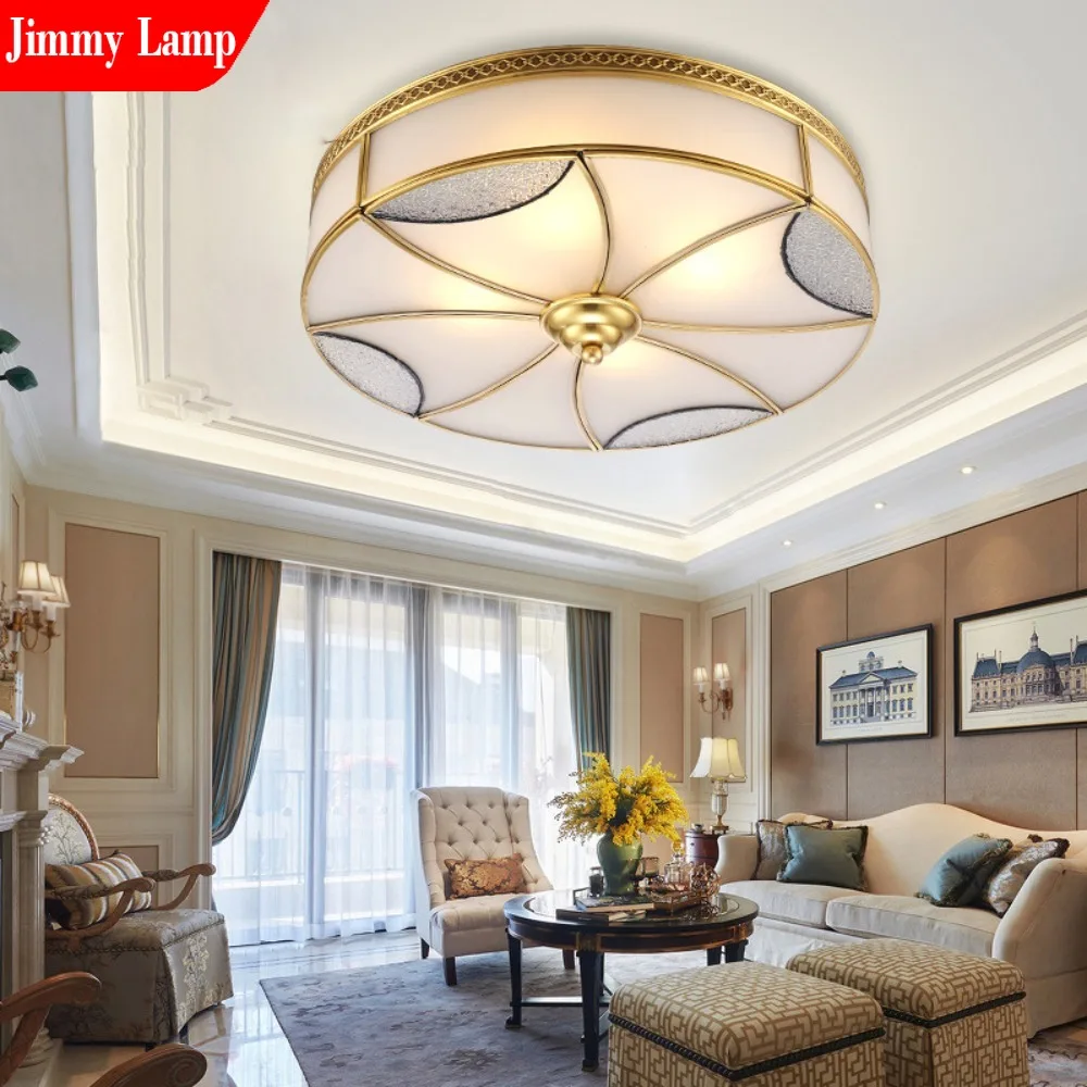 Nordic Retro LED Circle Ceiling Light Suitable for Restaurant Bedroom Lighting For Living Room  Dressing Room Decoration