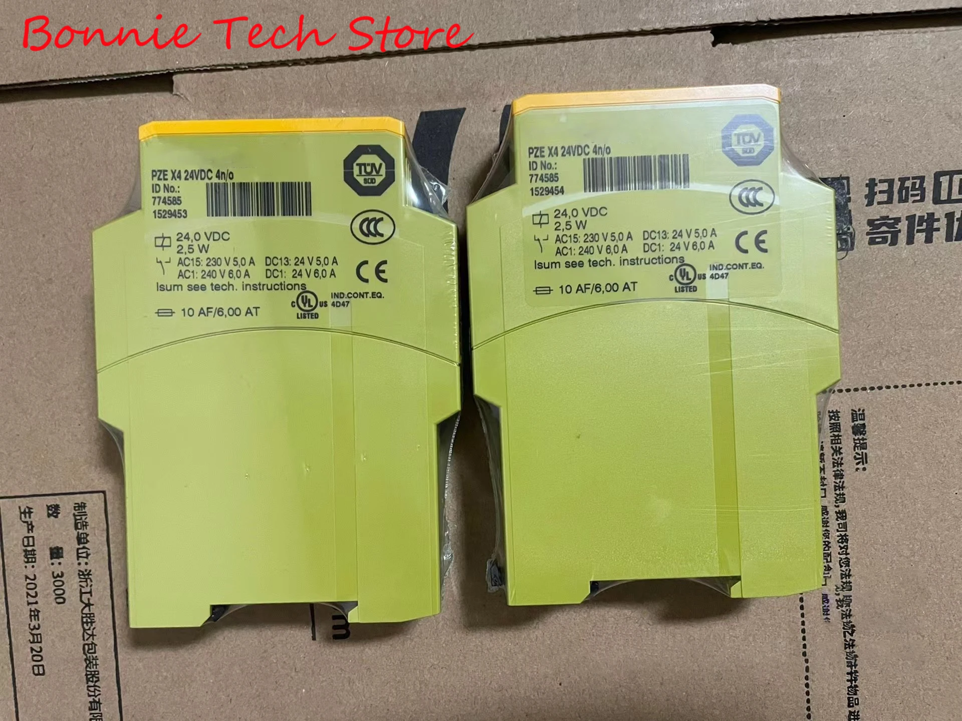 774585 for PILZ Contact expansion, PZE X4 24VDC 4n/o