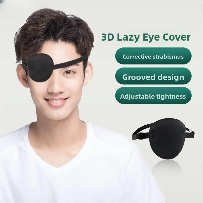 

Single Eye Patch Pirate Style Thin Treatment Eye Mask Unisex Student Protection for Injury Recovery Light Blocking Eye Cover