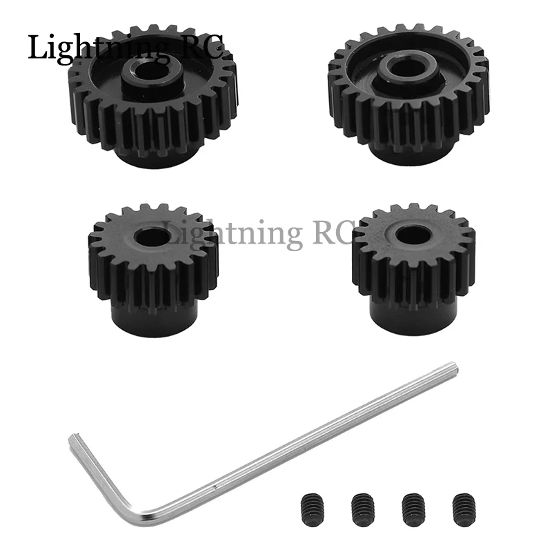 

1 Set Metal Pinion 18T 19T 23T 24T Motor Gears for Tamiya TT01 TT02 TB02 TA05 Grasshopper / Wasp 1/10 RC Car Accessories