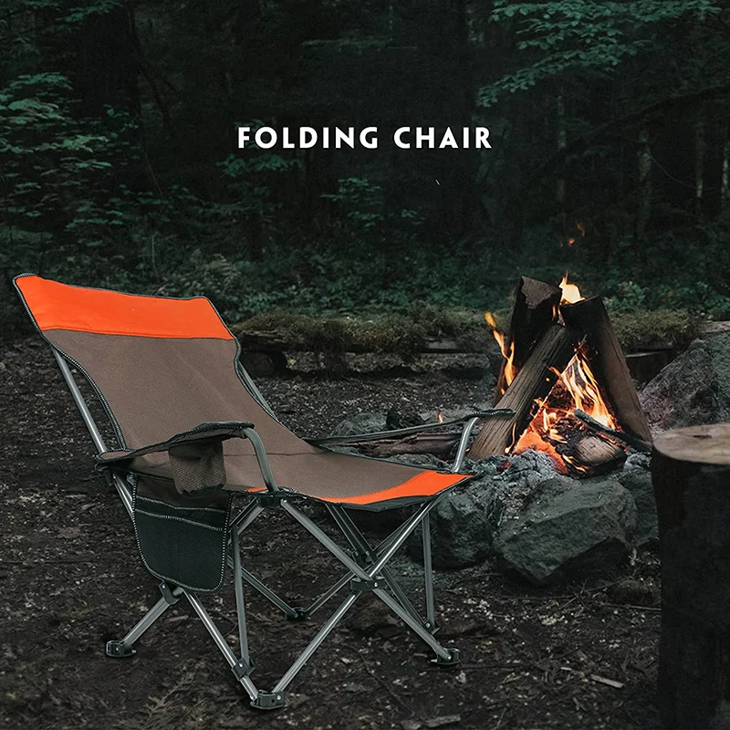 

Creative Camping Folding Chair Outdoor Folding Recliner Chair Beach Sun Patio Chaise Lounge Chair Pool Lawn Lounger