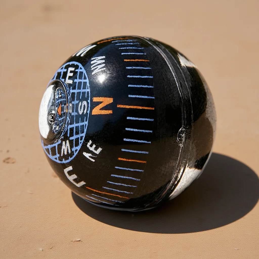 

Mini Black Automotive Ball Compass Plastic Car Dashboard Navigation Compass for Motorcycle Outdoor Travel Compasses for Car