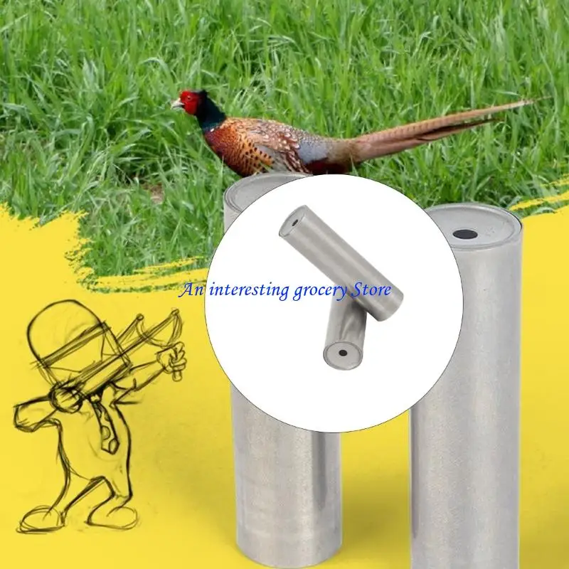 

652D свисток для вызова вороны, охотничий свисток из нержавеющей стали, портативный обучающий инструмент с имитацией звука, для