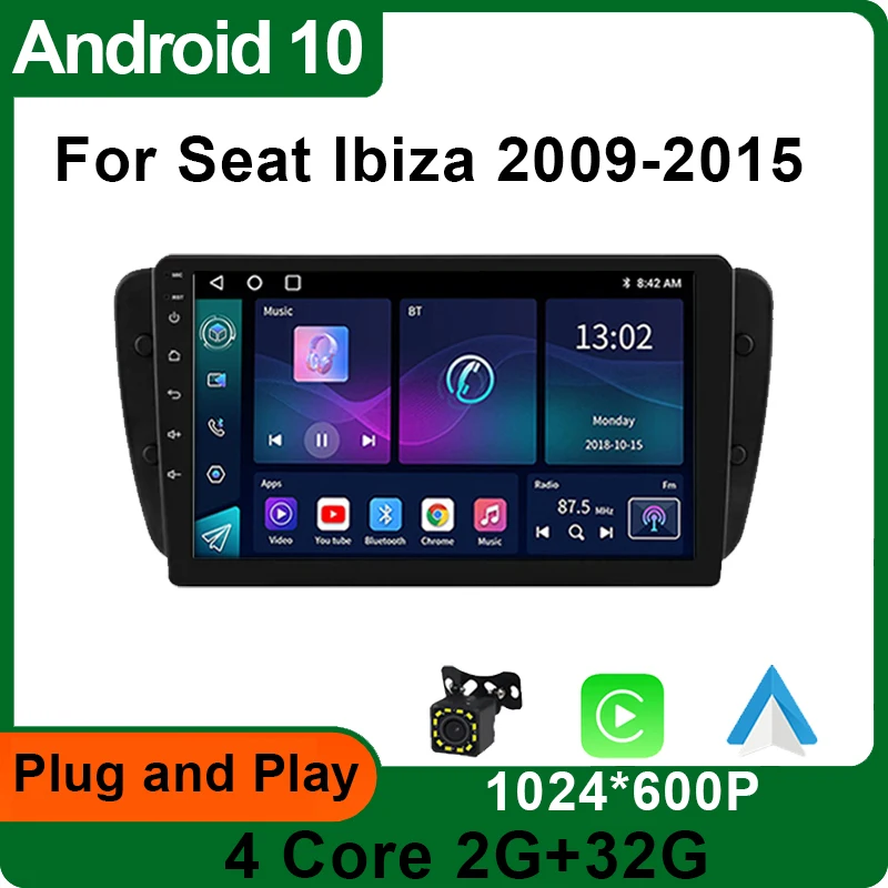 

2 Din Android 10 Car Radio For Seat Ibiza 6j 2009 2010 2011 2012 2013 2014 2015 Multimedia Player GPS Carplay Auto 4G Stereo DVD