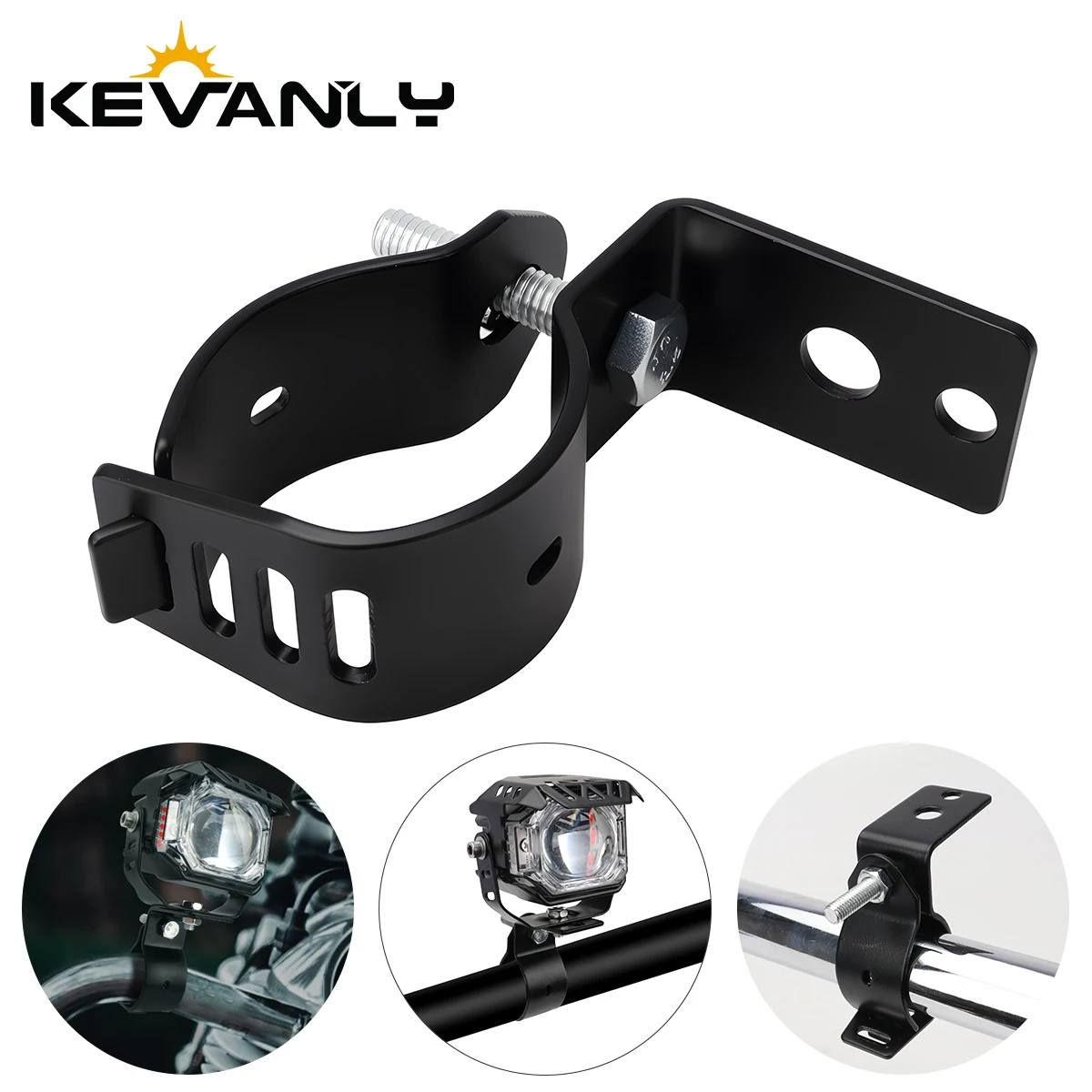 Universal Motorcycle Multi-functional Spotlight Stand Extension Bracket Adjustable Pipe Clamp Motorcycle Modified Accessories