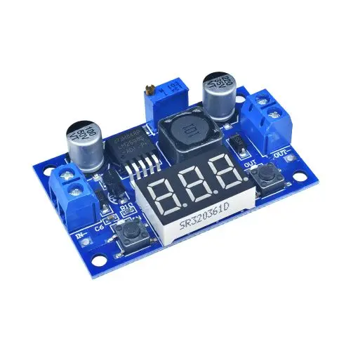 

LM2596 DC DC Step Down Converter Voltage Regulator 4.0~40 to 1.3-37V Buck Adapter LED Display Voltmeter Adjustable Power Supply