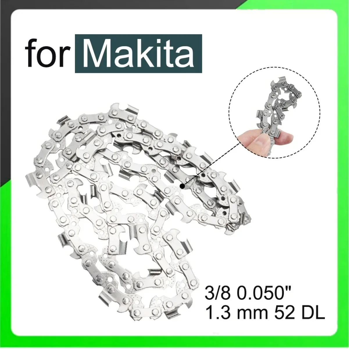 

14inch 35cm Chainsaw Saw Chain 1.3MM 3/8 0.050" 52DL For MAKITA UC3541A Yard Garden Outdoor Live Tool Replace Part-Accessories