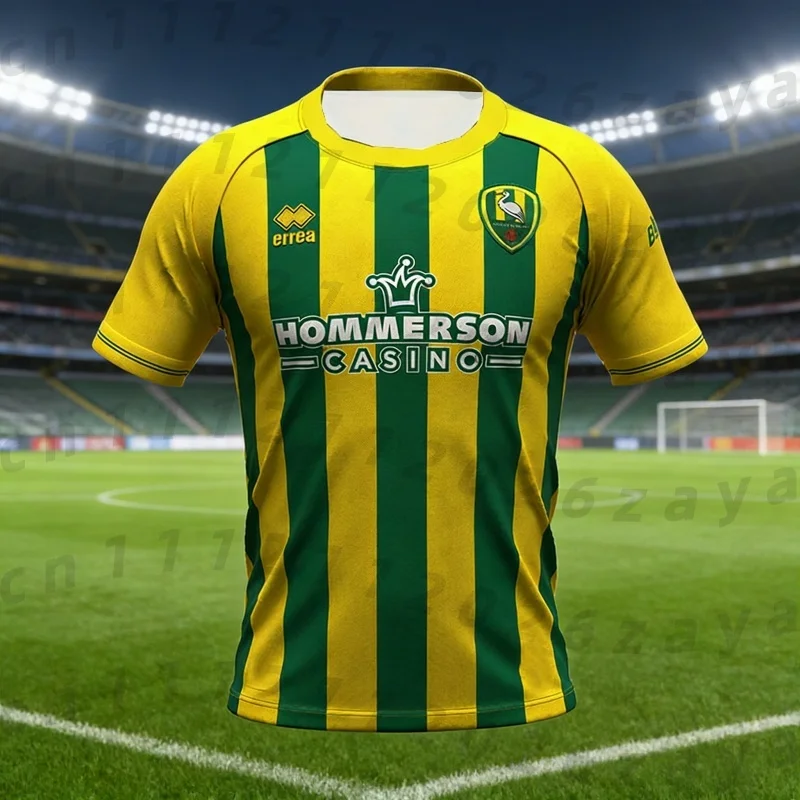2026 Bestseller Ado Den Haag Fußballtrikot Sommer Atmungsaktives Schnelltrocknendes Trainingsshirt Bequemes Sport-Eltern-Kind-Outfit – Detail 3