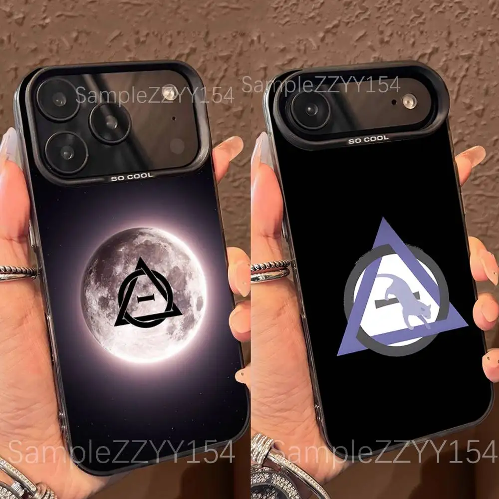 

Creative Therian Symbol Phone Case For iPhone 17,16,15,14,13,12,X,8,Pro,Max,Plus,E,SE4,Air,Mini Black IMD Matte