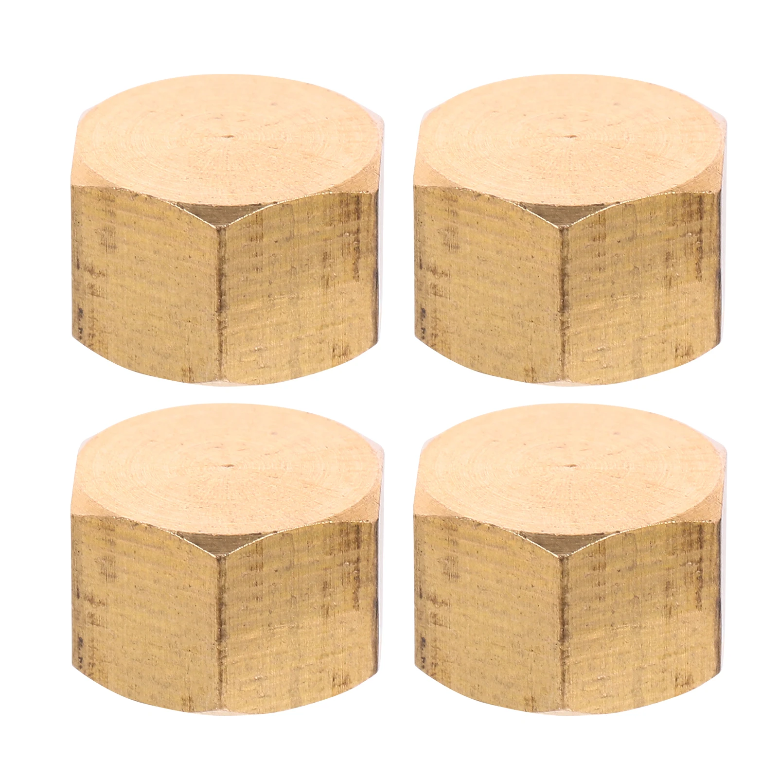 

4pcs 1/8 Inch Compression Flare Nut Tube Fittings Flare Plumbing 1/8 Pipe Copper Pipe Cap Cap