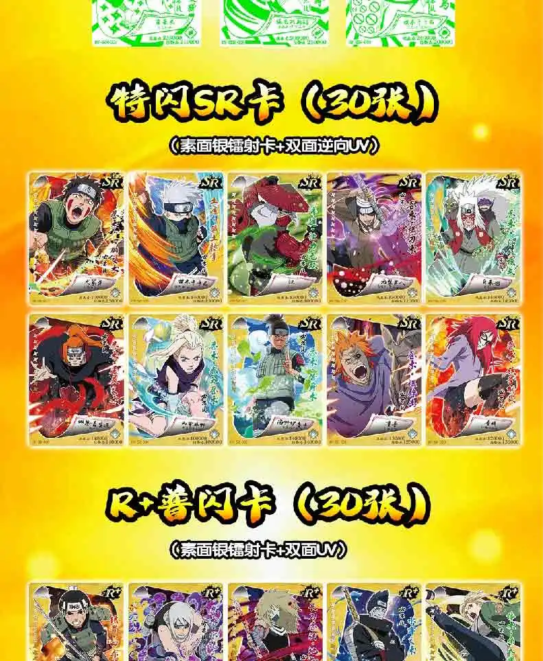 Card Expert Naruto Booster Box Combination CP Naruto Sasuke SP Tsunade Cartoon Anime Limited Flash Card Kids Birthday Gift Toy