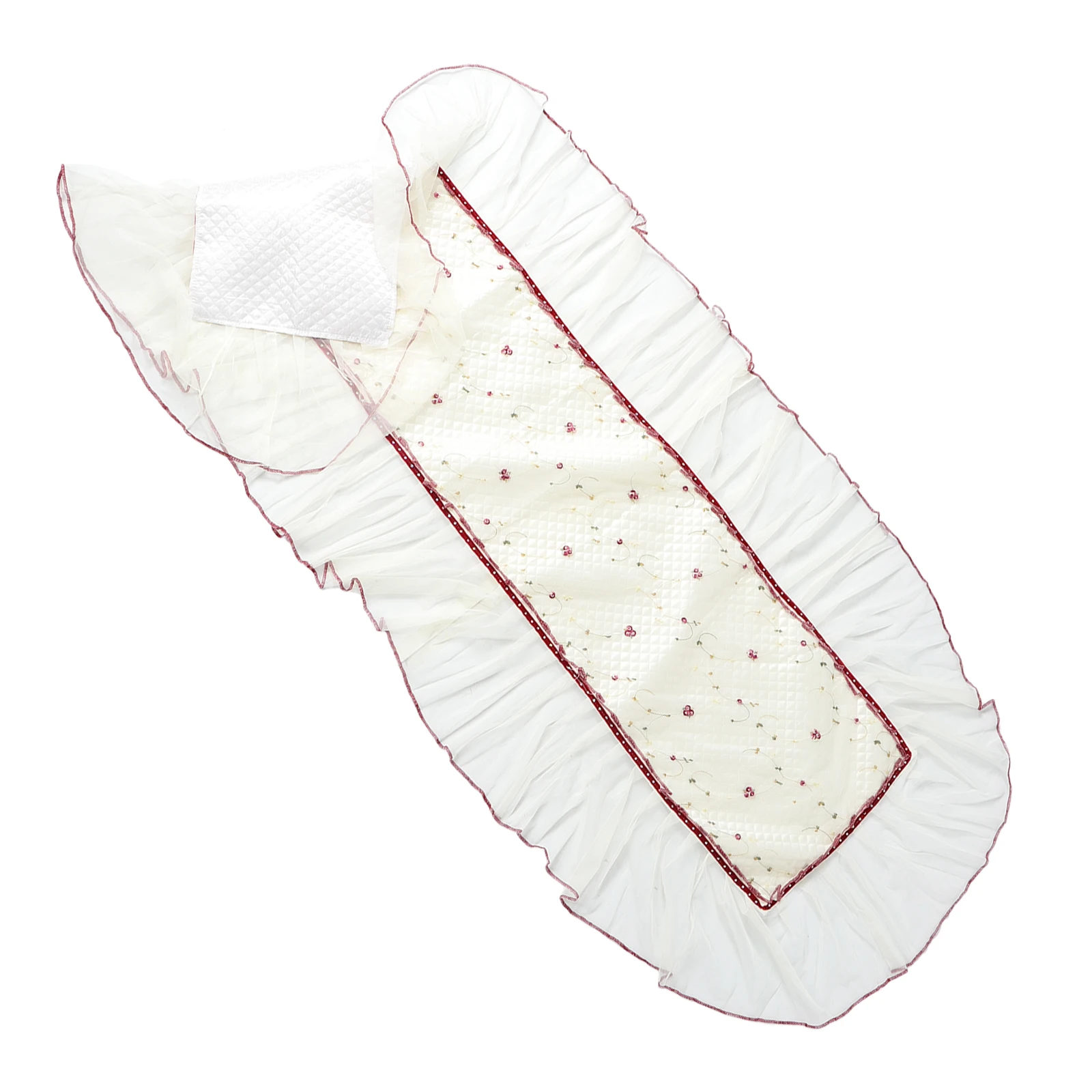 

Guzheng Cover Reusable Music Instrument Protector Home Universal Replacement Lace Cotton Long Lasting Foldable Storage Easy