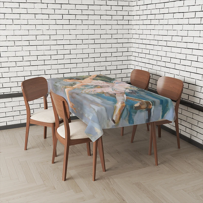 Home tablecloths for dining table decoration Natural and Animal Styles rectangular table accessories cloth Anti-stain tablecloth