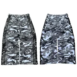 Y2K Baggy Jeans high quality Embroidered Striped Camouflage cargo jeans Harajuku new men women Hip Hop streetwear wide leg Pants