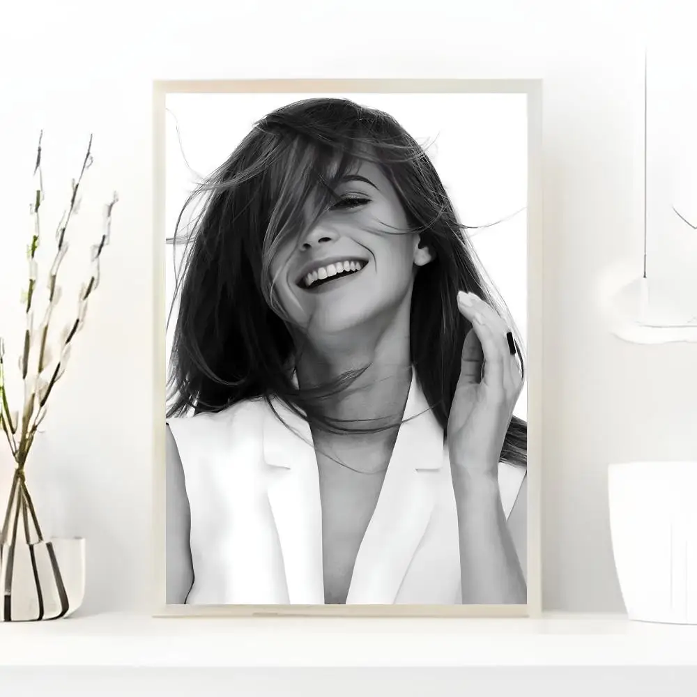 E-Emma Watson اللوحة الخط الحد الأدنى طباعة قماش المشارك غير المؤطرة جدار الفن لديكور المنزل مكتب #4