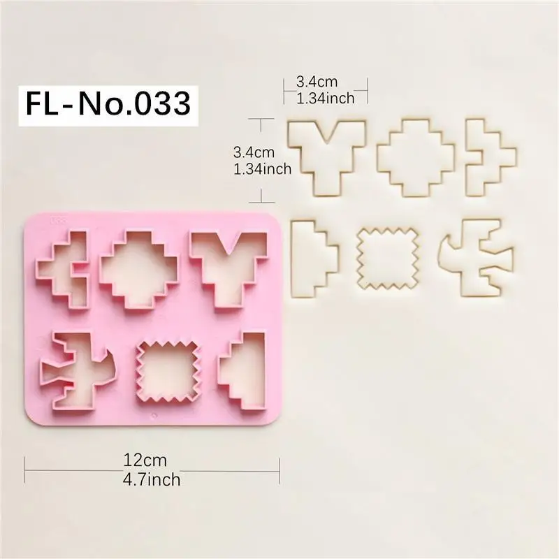 DIY Polymer Clay Jewelry Making Tool - Earrings Cutter Mold Geometric Shapes Clay Mould for Crafting