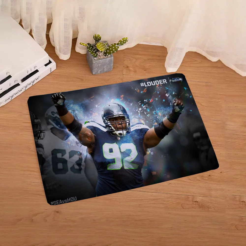 SeattleS SeahawkS Interior Entrance Mat Custom Welcome Deal Assassins Creed Bathroom Foot Mat Bedroom Rug Gudetama Hololive Dnd