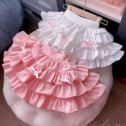 Girls' Fashion Lolita Cake Skirt Summer New Girls Bow Skirt Baby Girls Party Wedding Princess Dress Up