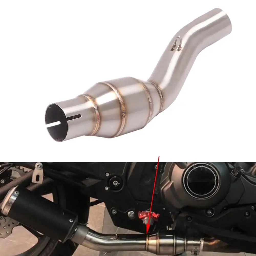 

Motorcycle Exhaust Middle Pipe For Benelli 302S 2019-2021 Mid Link Connect Tube Slip 51mm Stainless Steel