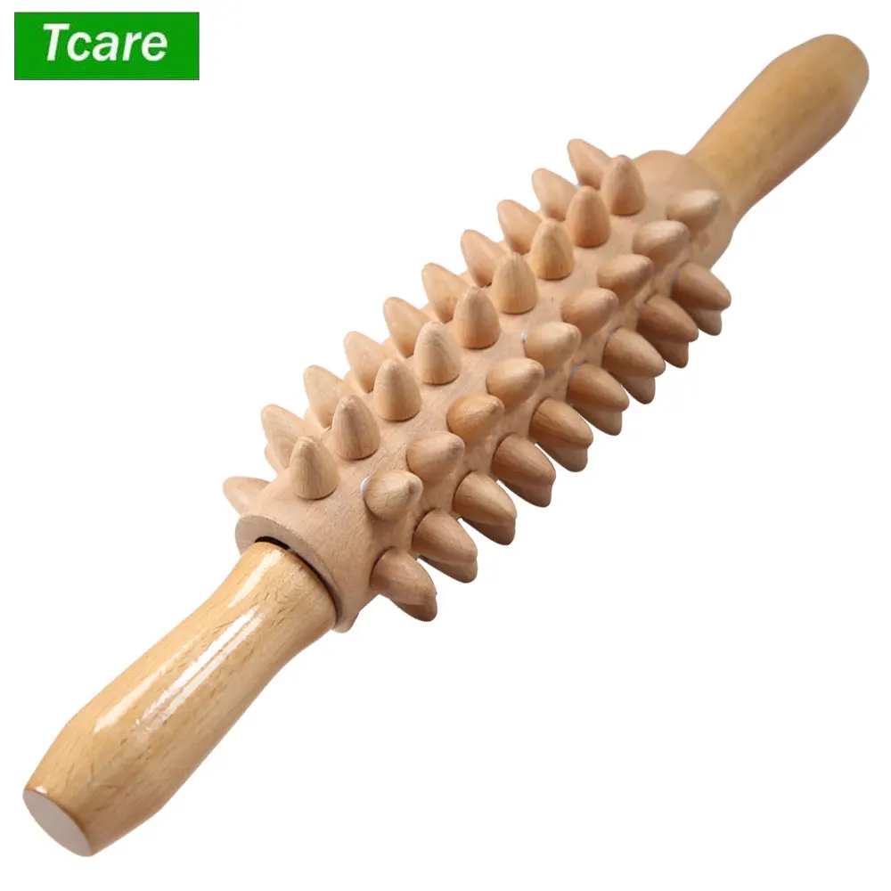 

Wood Therapy Massage Tools, Massage Roller Relax Muscles,Relieve Soreness & Lymphatic Drainage,Body Sculpting,Comfortable Handle