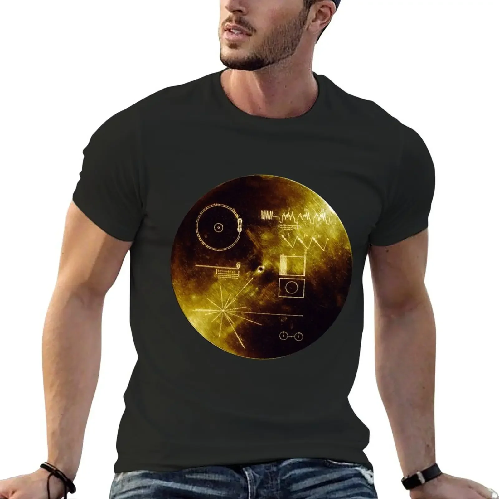 Voyager Golden Record T-Shirt blanks baggy shirts tshirts for men