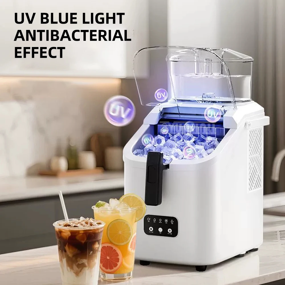 Z6-YF 가정용 제빙기 소형 완전 자동 고형 얼음 생산 가정용 주방 가전제품 제빙기 화이트 색상