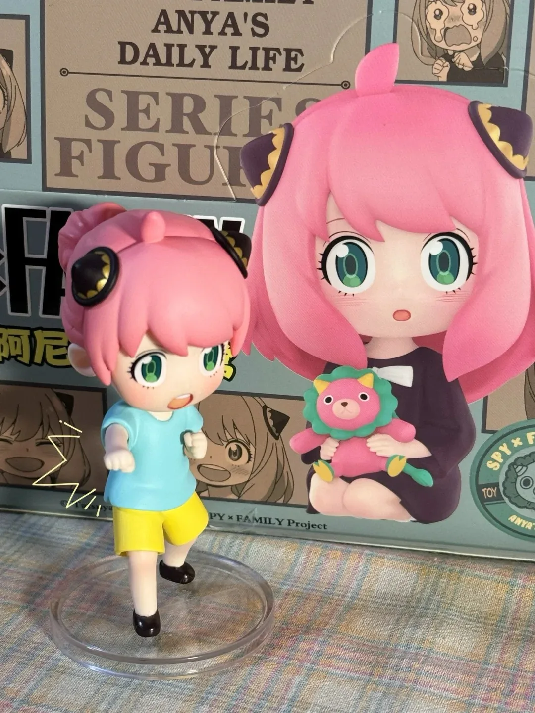 Genuino Pop Mart Spy X Famiglia Anya'S Daily Life Series Blind Box Edition Pvc Anime Figurie Espressioni iconiche Desktop Decor Regalo