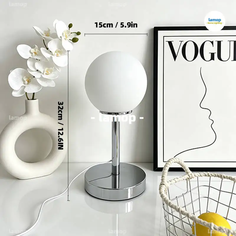Lollipop Ins-style girly bedside lamp bedroom decorative table lamp Bauhaus postmodern minimalist vintage lamp for show flats