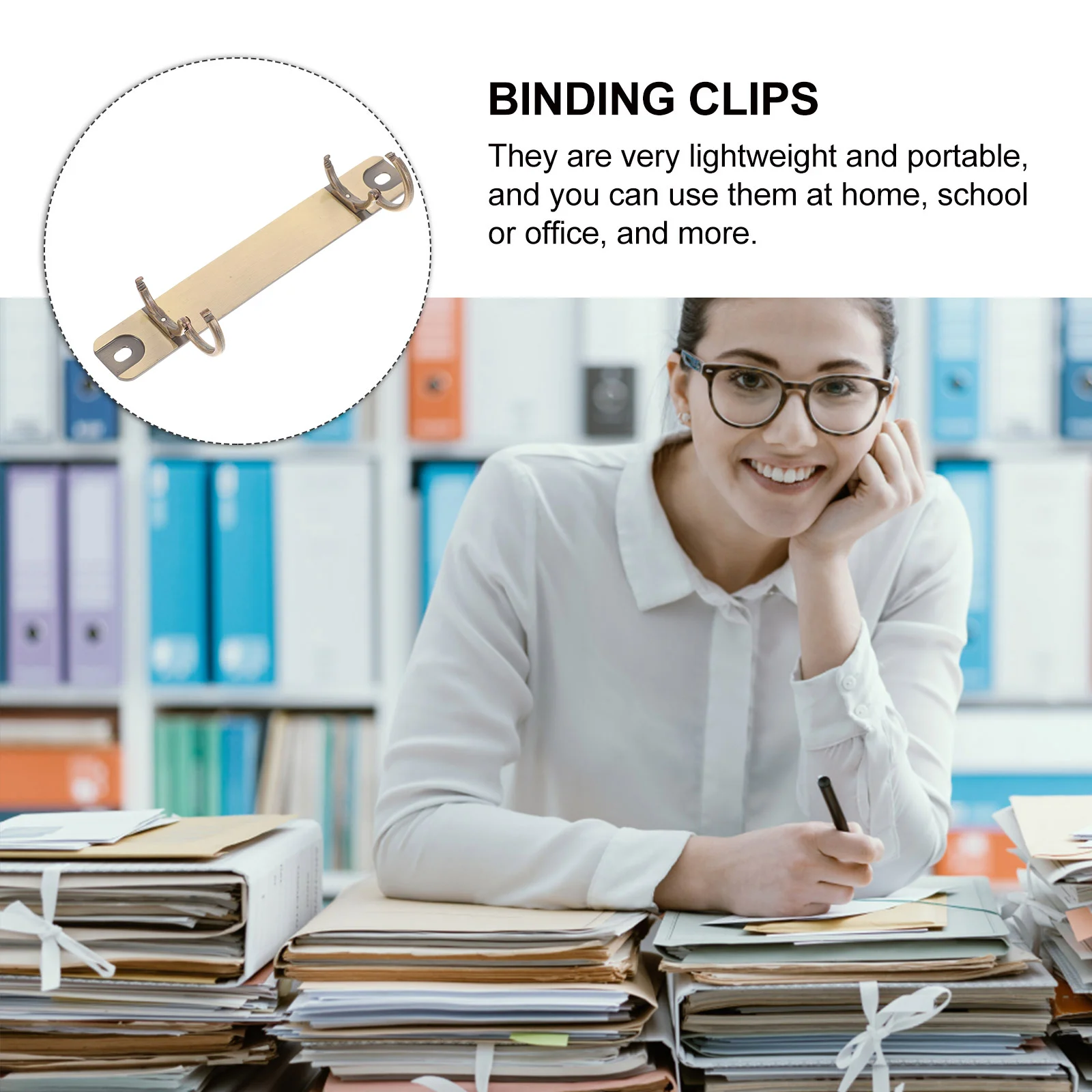 Wear-resistant Binder Mechanism Binding Combs Detachable Notebook Loose Leaf Metal Ring Golden