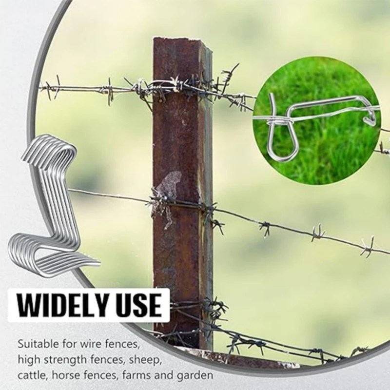 

20/30/40 шт. набор инструментов для затяжки проволоки для забора с натяжной ручкой, сверхмощный оцинкованный для установки на